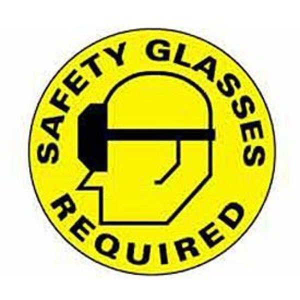 National Marker Co NMC Floor Signs - Safety Glasses Required WFS15